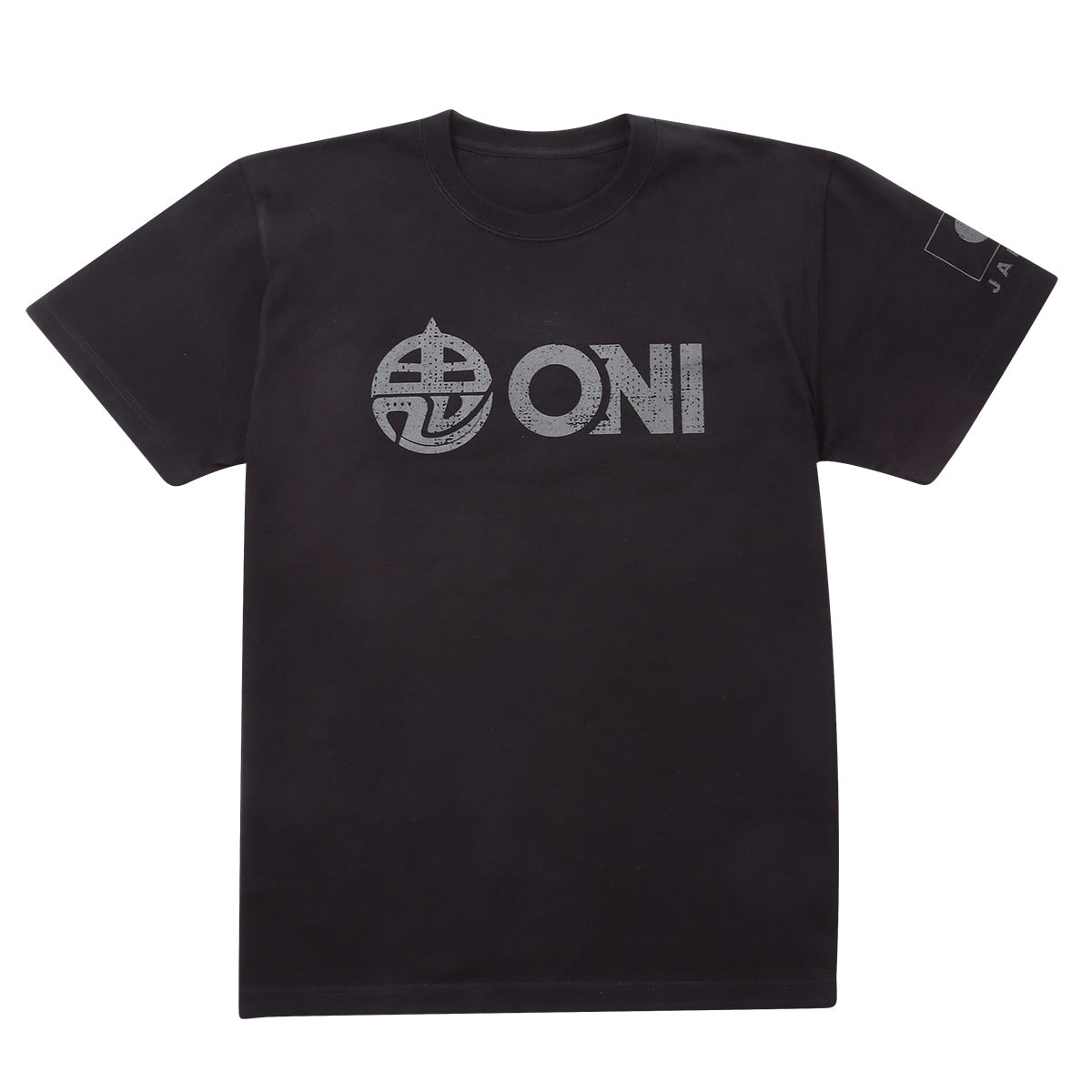 【一部受注生産品】ONI Tシャツ グランジブラック ジャパン