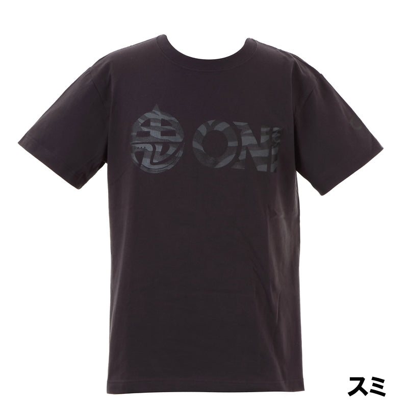 【受注生産品】ONI ALLグリップTシャツ 迷彩柄ロゴ 背中超強力滑り止め