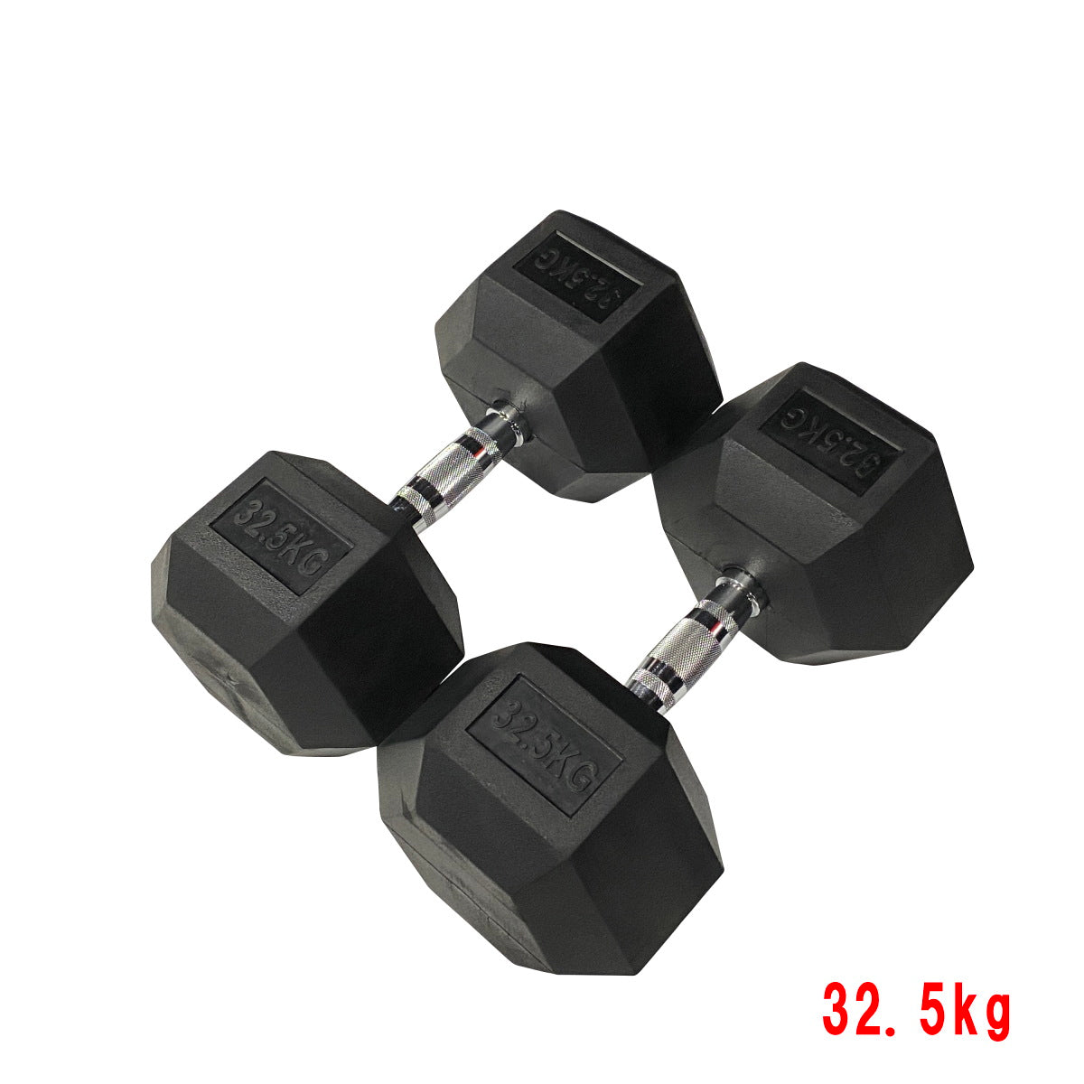 【単品販売】【長期在庫品】ヘックスラバーダンベル 固定式 1kg, 12.5kg, 15kg, 17.5kg, 22.5kg, 25kg, 27.5kg, 30kg, 37.5kg, 42.5kg, 47.5kg