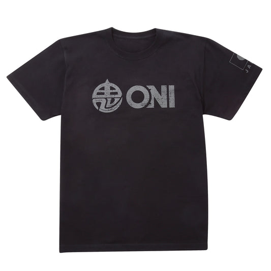 【一部受注生産品】ONI Tシャツ グランジブラック ジャパン