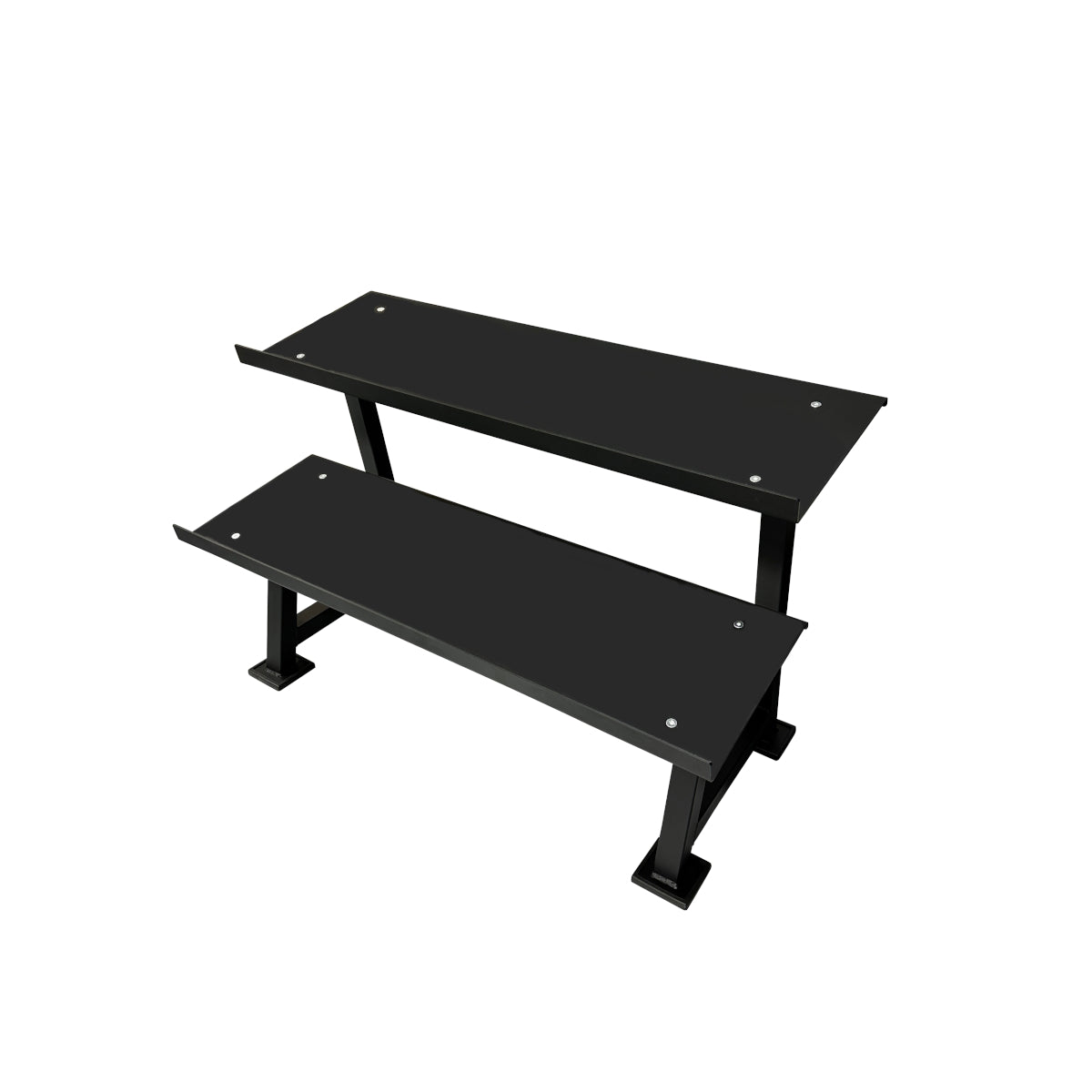 【単品販売】ヘックスラバーダンベルラック ハーフサイズ 2段 収納