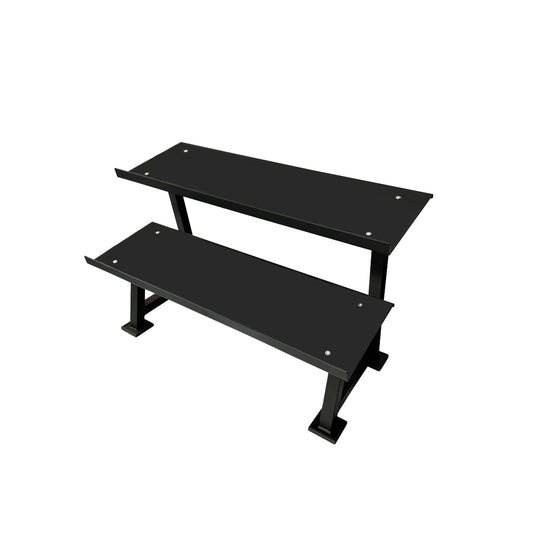 【単品販売】ヘックスラバーダンベルラック ハーフサイズ 2段 収納