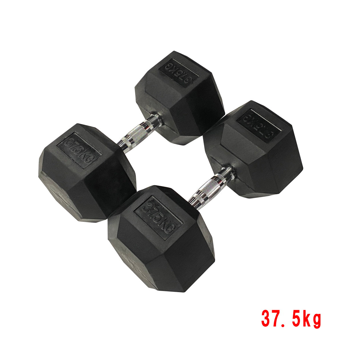 【単品販売】【長期在庫品】ヘックスラバーダンベル 固定式 1kg, 12.5kg, 15kg, 17.5kg, 22.5kg, 25kg, 27.5kg, 30kg, 37.5kg, 42.5kg, 47.5kg