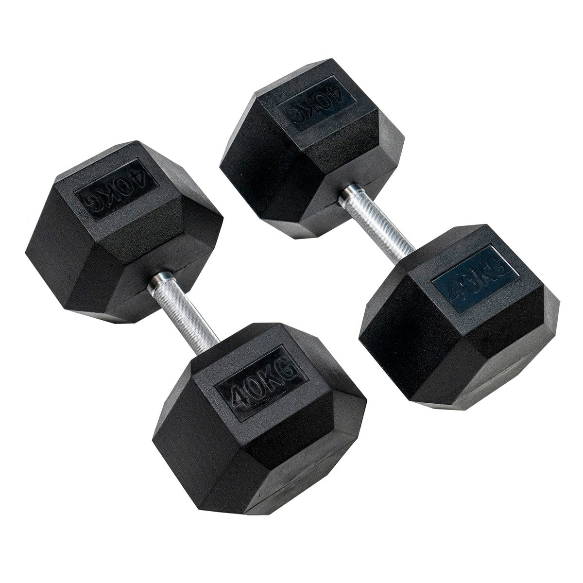 ヘックスラバーダンベル ストレートハンドル ハードクローム  固定式 12.5kg-50kg 各セット