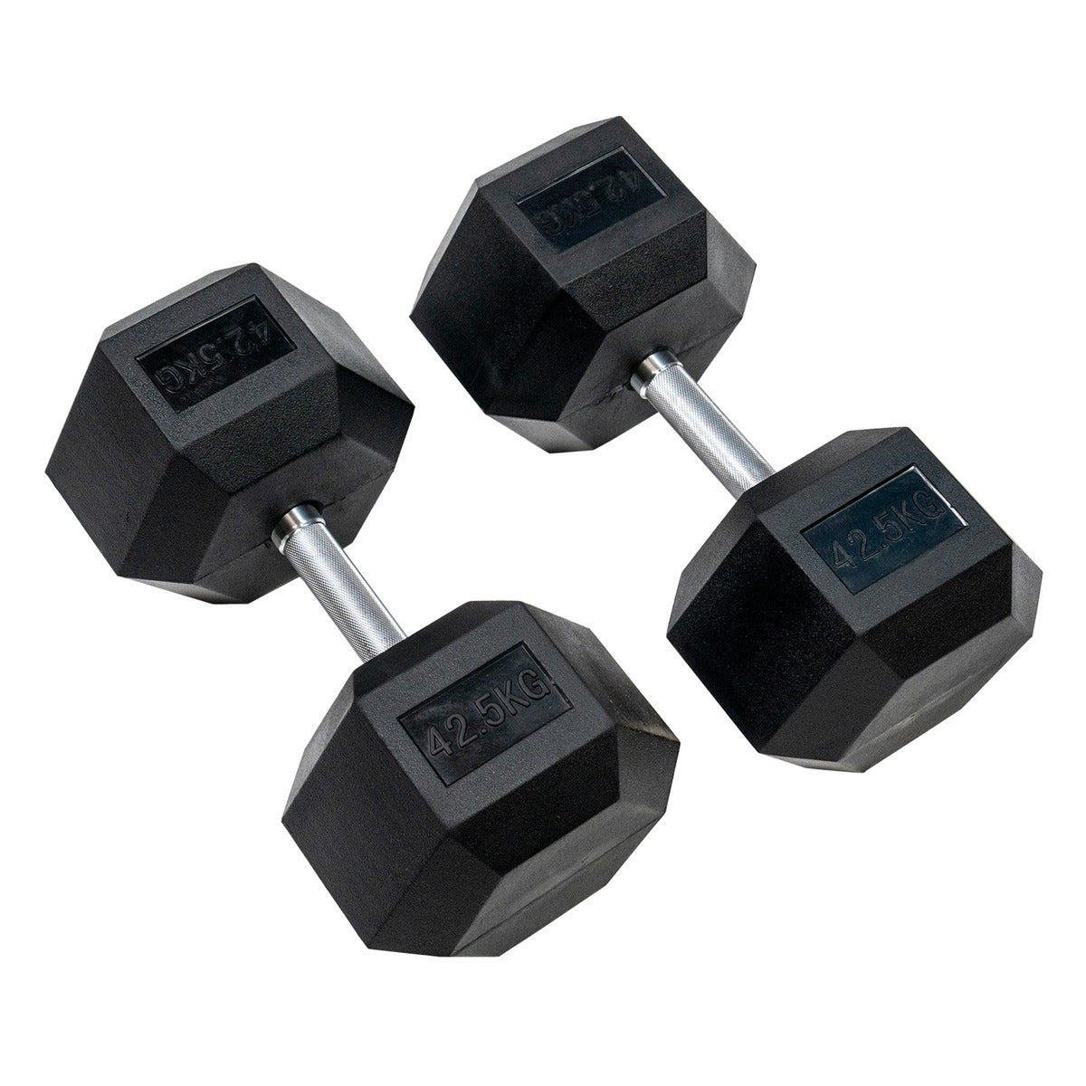 ヘックスラバーダンベル ストレートハンドル ハードクローム  固定式 12.5kg-50kg 各セット