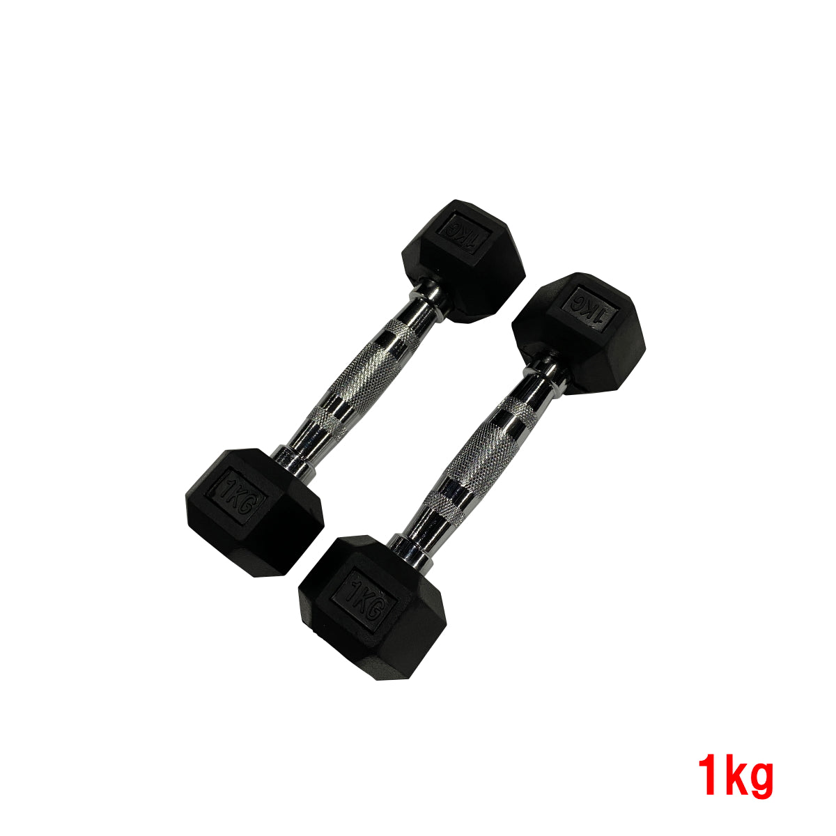 【単品販売】【長期在庫品】ヘックスラバーダンベル 固定式 1kg, 12.5kg, 15kg, 17.5kg, 22.5kg, 25kg, 27.5kg, 30kg, 37.5kg, 42.5kg, 47.5kg