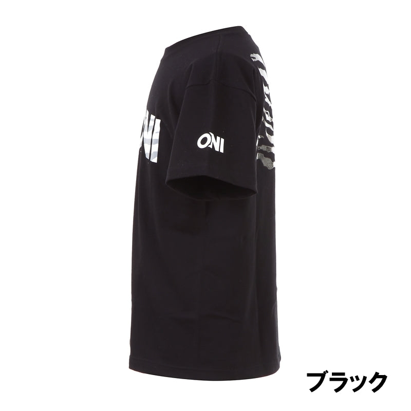 【受注生産品】ONI ALLグリップTシャツ 迷彩柄ロゴ 背中超強力滑り止め