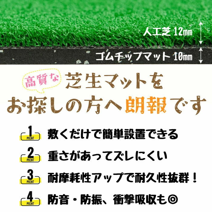 SLDS セルデス　ラバーターフ W50cm×L100cm×H22mm