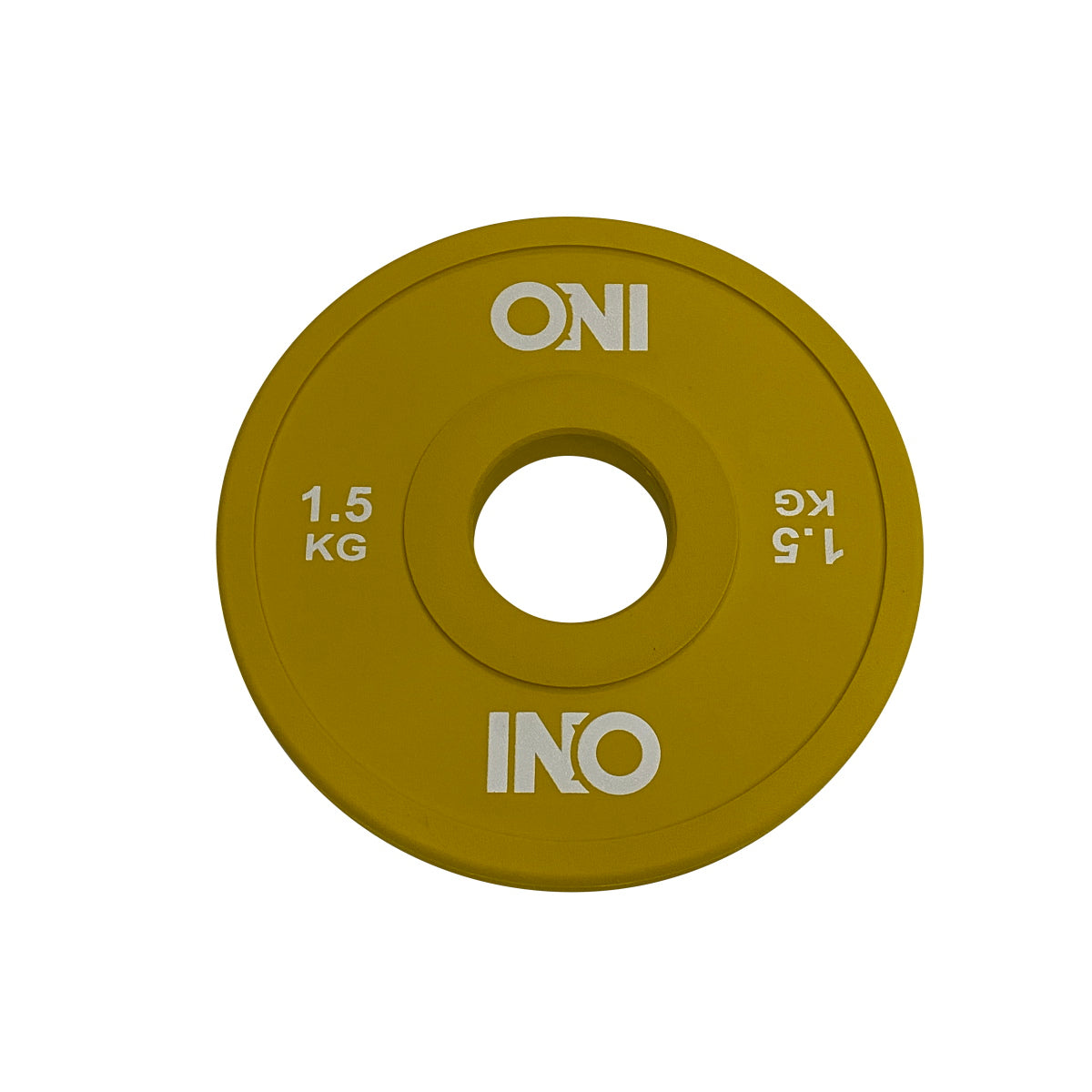 【一部予約販売】ONI チェンジプレート 5kg 2.5kg 1.25kg 0.5kg 2kg 1.5kg 1kg 2枚1セット 送料無料 IWF規格仕様 高精度 高耐久 オリンピックシャフト仕様
