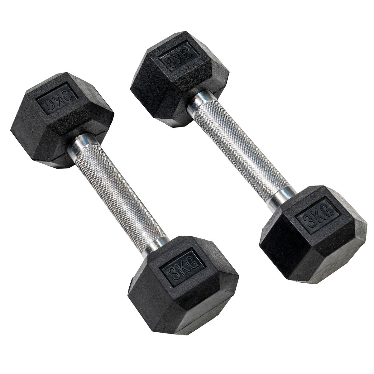 ヘックスラバーダンベル ストレートハンドル ハードクローム  固定式 1kg -10kg 各2個1組 収納タワー セット