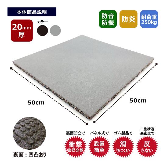 SLDS セルデス YINCAI（インサイ）ゴムマット 20mm 50cm×50cm – ONI