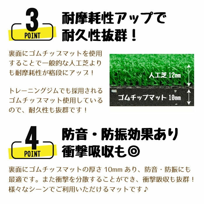 SLDS セルデス　ラバーターフ W50cm×L100cm×H22mm