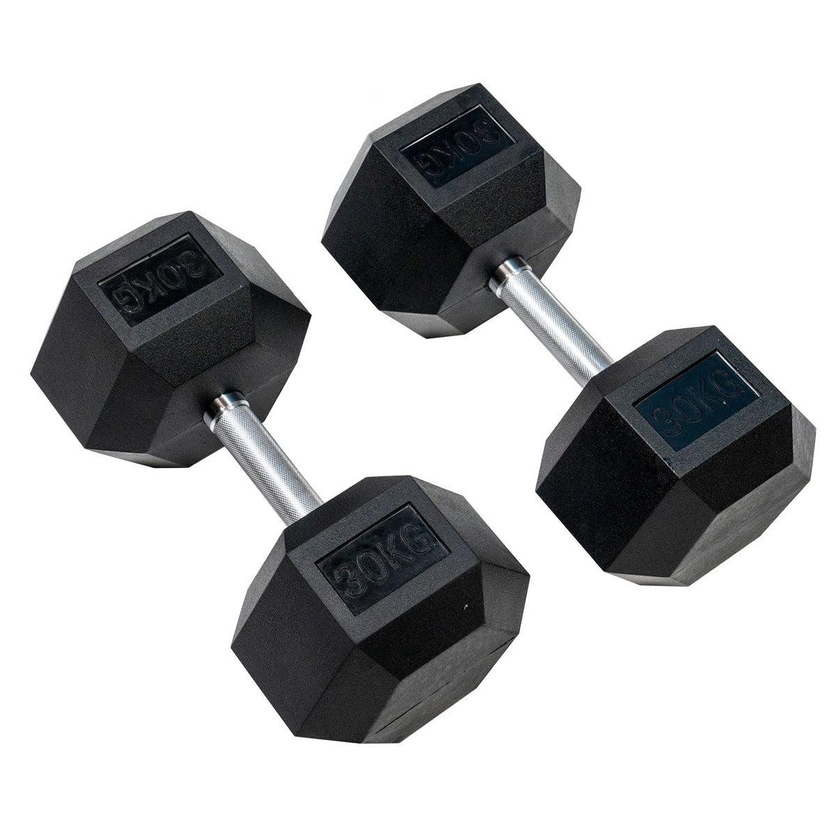 ヘックスラバーダンベル ストレートハンドル ハードクローム  固定式 12.5kg-50kg 各セット