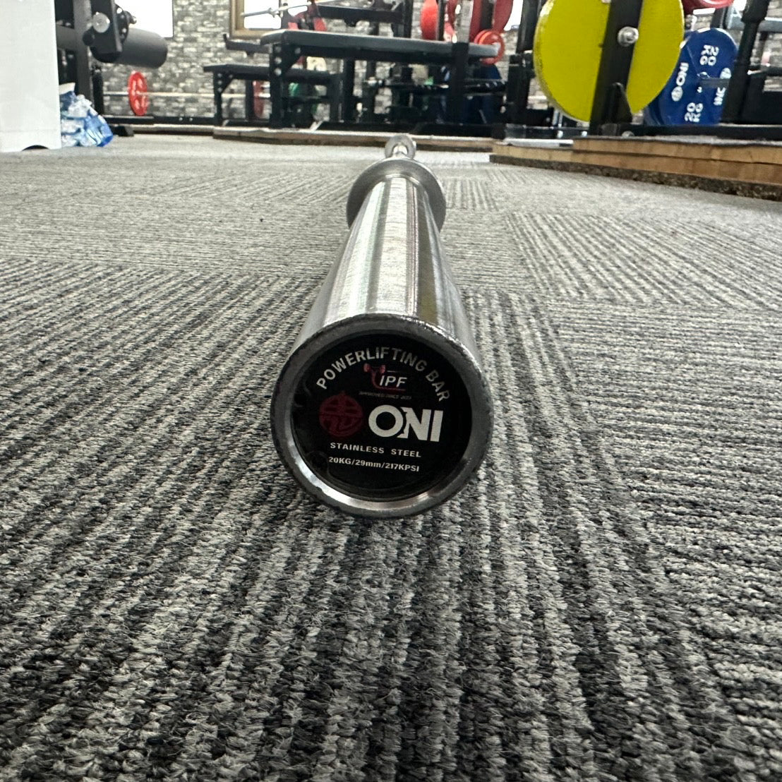 【中古品SALE】ONI パワーリフティングバーステンレスSUS630 IPF公認