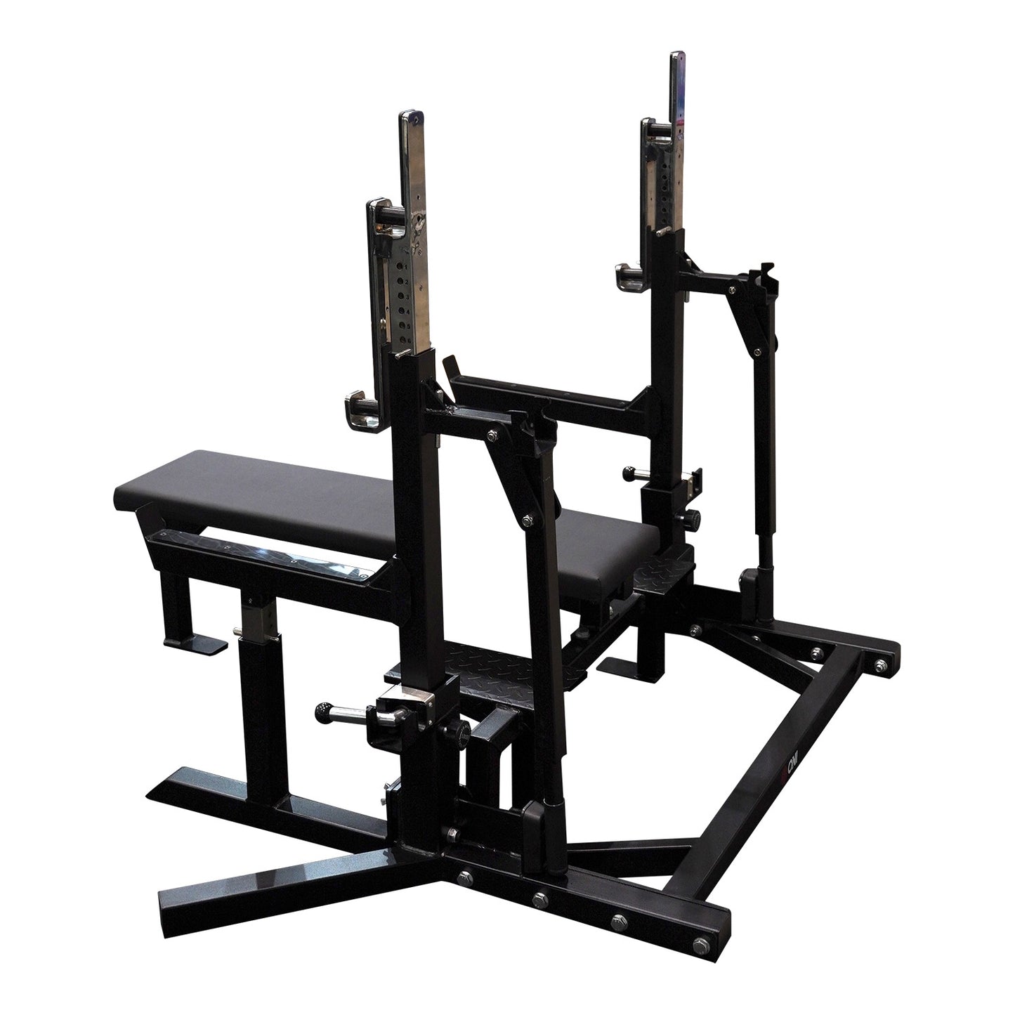 【予約販売】【18ロット目】ONI 鬼 コンボラック IPF公認 ベンチプレス スクワット ジャッキ高さ調節簡単 1インチ刻み 高重量 滑りにくいクッションシート